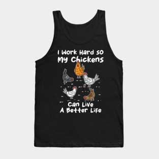 Chicken Farmer, Funny Chicken, Crazy Chicken Lady Tank Top